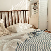 100% Cotton Striped Quilt