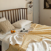 100% Cotton Striped Quilt