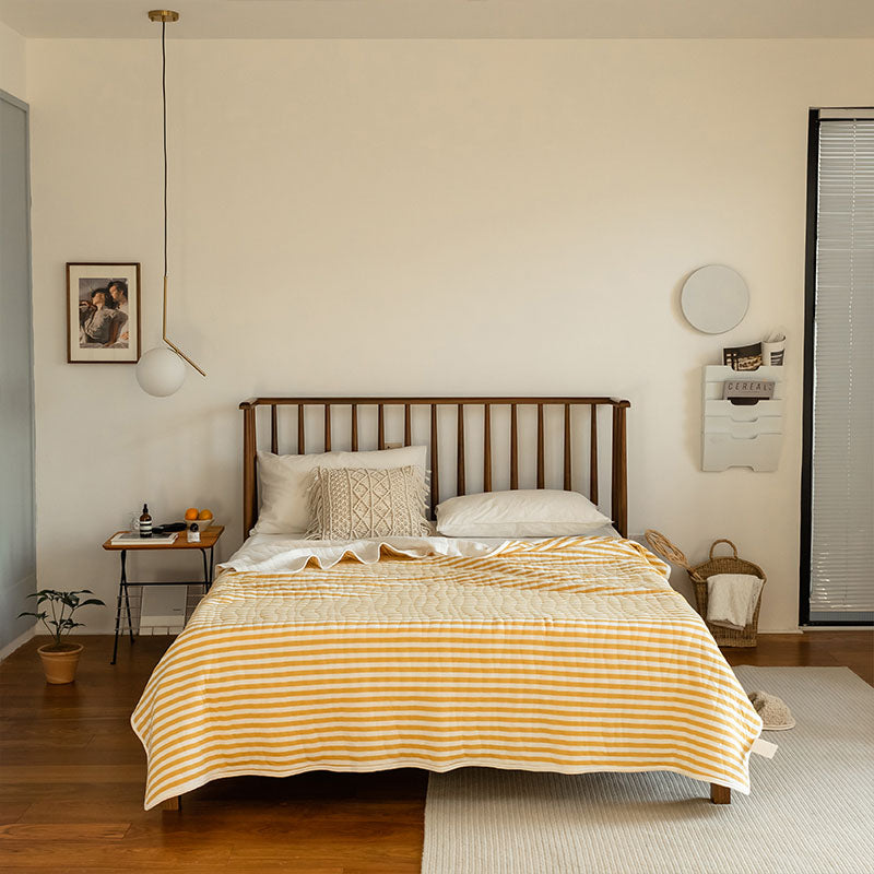 100% Cotton Striped Quilt