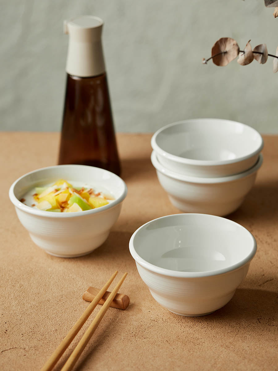 4.5" Cream Rice Bowl