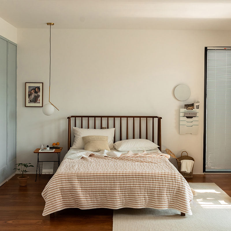 100% Cotton Striped Quilt