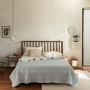 100% Cotton Striped Quilt
