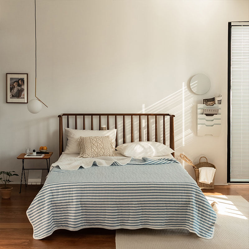 100% Cotton Striped Quilt