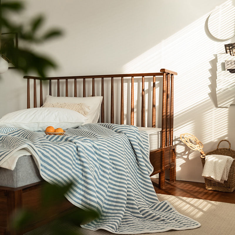 100% Cotton Striped Quilt