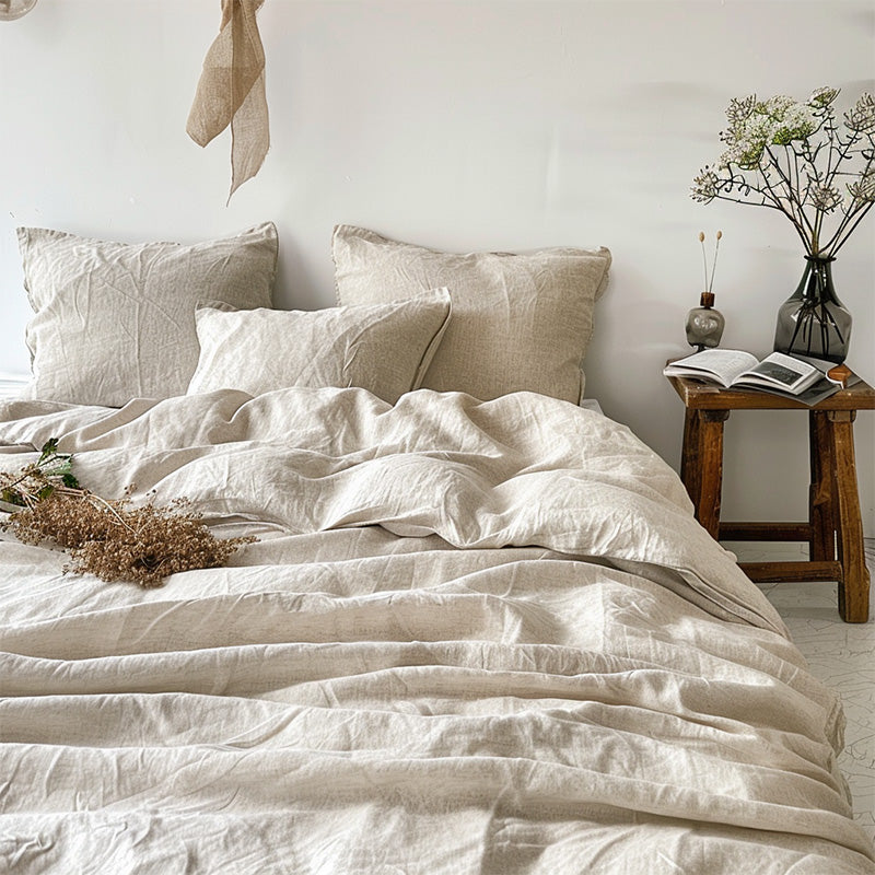 Washed Linen Core Sheet Set