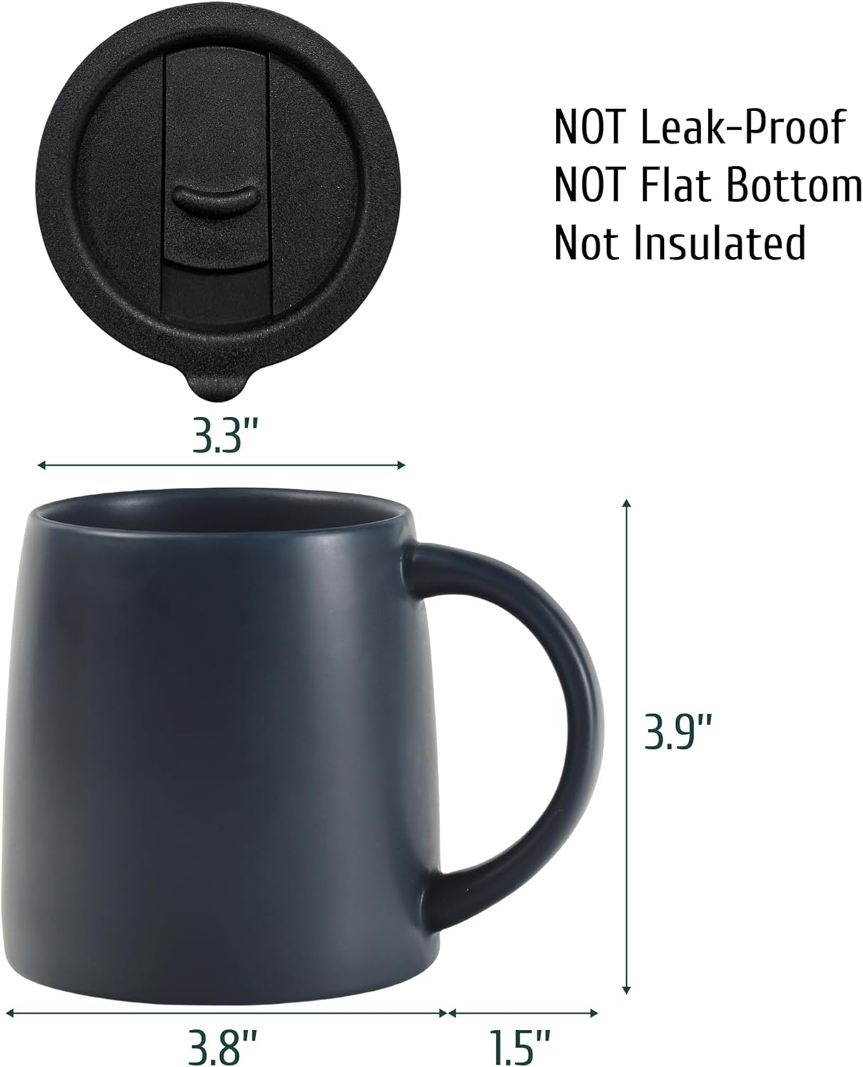 Large mug with handle