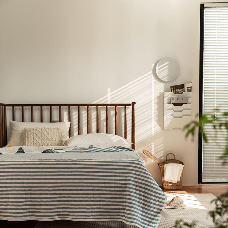 100% Cotton Striped Quilt