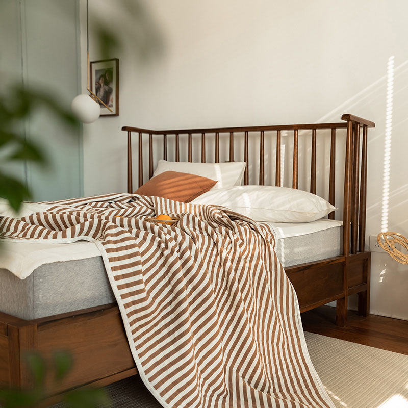 100% Cotton Striped Quilt