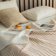 100% Cotton Striped Quilt