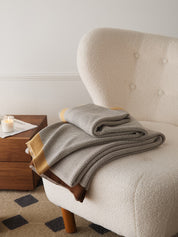 Geometric Pattern Cotton Knit Throw Blanket