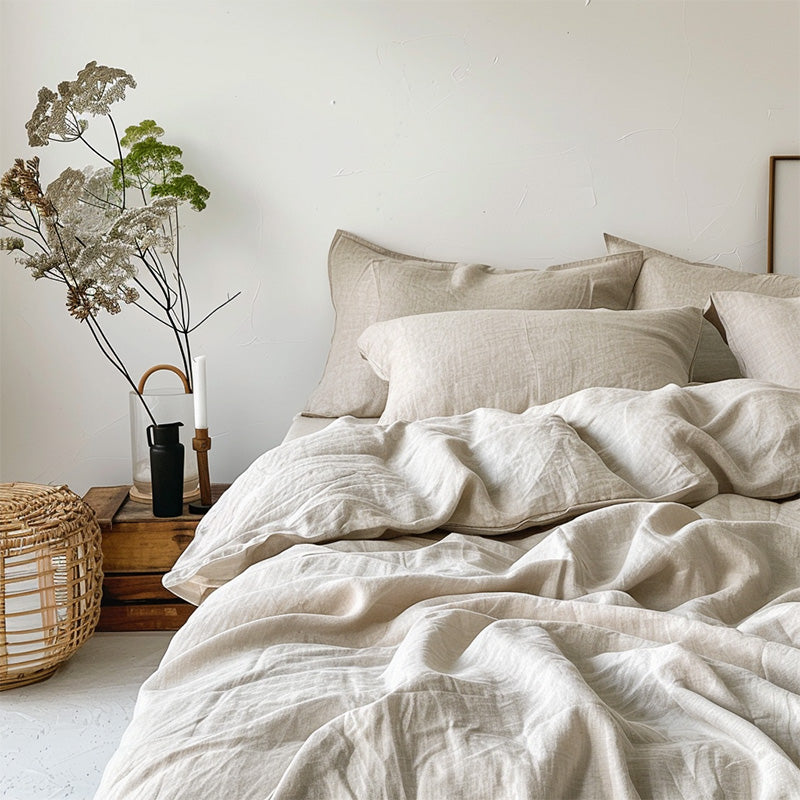 Washed Linen Core Sheet Set