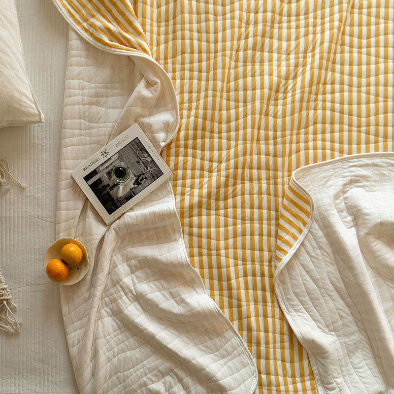 100% Cotton Striped Quilt